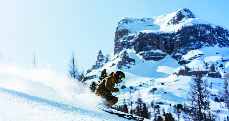 bergen, winter, sneeuw, ski, man